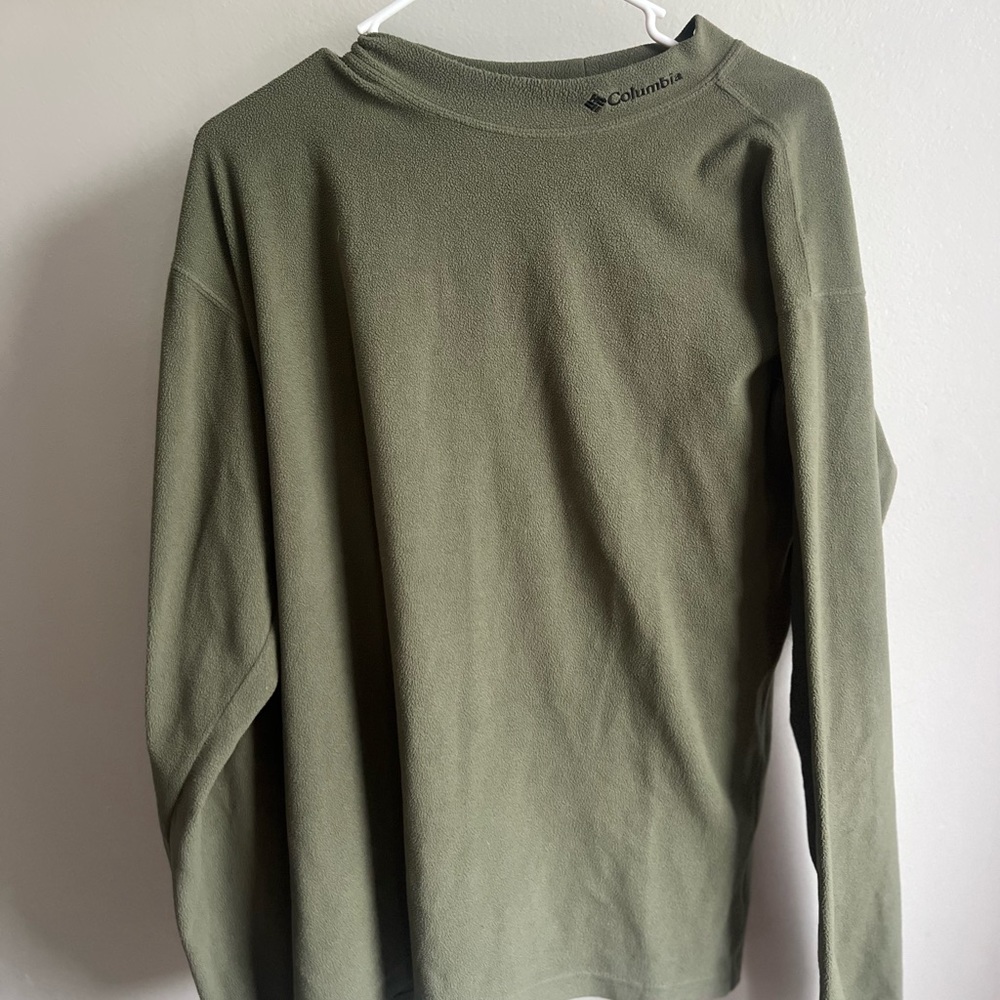 COPY - Columbia fleece shirt mock neck. Size large. Men’s but women’s large/xL …